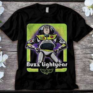 Disney Toy Story Buzz Lightyear Star Command Portrait T-shirt Unisex Adult